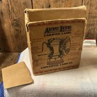 Vintage Autolite Brass Carbide Lamp Original Box Coal Miner Light Antique