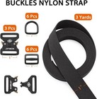 1 Inch Webbing Nylon Strap With Heavy Duty Metal Buckles Include