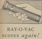 Vintage 1927 Rayovac Flashlight Newspaper Print Ad