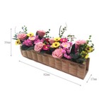 1 12 Scale Dollhouse Miniature Flowers Potted Plants Flowerbed Garden Courtyard