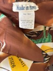 Vintage 80s Made In Hawaii Trans Pacific Fabric Rayon  Palm Trees Boat Hawaiian