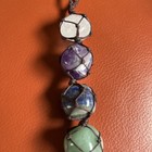 Hanging Wrapped Crystals 7 Chakra Stones Zen  Energy Reiki Balance New Age Heal