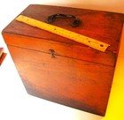 Big Old Antique Wood Box For Camera  Or Surveyor Instrument  Heavy-duty Hardware
