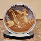 2018 1 Oz  So  Korea Silver 1 Clay Chiwoo Cheonwang -24kt Gold   Black Ruthenium