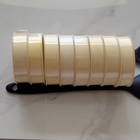 Vintage Hallmark Ribbon Lot Of 8 White Gift Wrap Spools Made In Usa No Labels