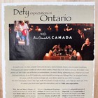 1998 Air Canada Ontario Travel Package Vintage Print Ad Airline Plane Advert
