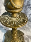 Antique Art Nouveau Brasscandlestick Decorative Antiquevictorian