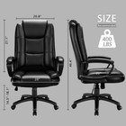 Heavy-duty Leather Executive Office Ergonomic High Back Black Computer Chair New