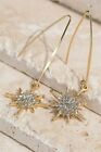 Crystal Starburst Dangle Earrings