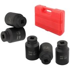 5pcs 1 2  Drive Deep Impact Axle Hub Socket Set 6 Point 33mm 34mm 35mm 36mm 38mm