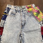 Vtg Jordache Denim Shorts Kids Boys 80s 90s Acid Wash Stone Blue Jean New Nos 8