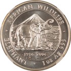 2006 Somalia 1000 Shillings 1 Oz 999 Silver African Elephant - Ngc Ms-70  Rare 