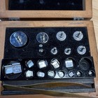 Vtg Calibration Weight Set In Wooden Box Esg 5729  1mg-10g Plus 20-200mg