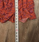 Natural Life Boho Floral Print Tunic Dress Women s 3 4 Sleeve Tie Neck - Size L