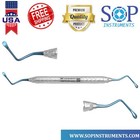 Lucas Bone Curette Serrated 3 0mm Blue Double Ended Dental Surgical Instrument