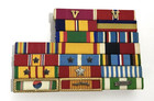 Us Military Medal Award And Decoration Honors 18 Ribbons Korea Vietnam Veteran