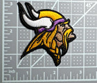 Minnesota Vikings Nfl Team Logo Embroidered 3in Iron   Sew-on Patch