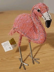 Beadworx By Grass Roots Pink Flamingo Bead Wire Indoor Outdoor Figurine Nwt