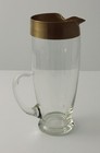 Dorothy Thorpe 22k Gold Rimmed Golden Band Glass Martini Cocktail Pitcher Mcm