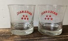 Set Of 2 Rare 1950 s Haig   Haig Five Star Scotch Whisky Glass Low Ball Tumblers