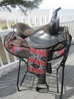 15   Sqh Big Horn  191 Black Aztec Leather   Cordura Western Barrel trail Saddle