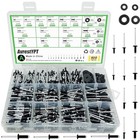 900 Pcs Black Pop Rivets Assortment Kit With Washers  Sae Aluminum Blind