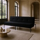 Convertible Futon Sofa Bed Pull Out Sleeper Adjustable Backrest Small Spaces New