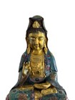 A Gilt Bronze Cloisonne  Buddha Statue