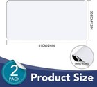 Diymag 2pcs Blank Car Magnets 24x12 Inch Door Magnets 24 x12 -2p  White 