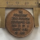 Fugio Mind Your Business Founders Isolationism Token Coin Medal