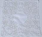 Appenzell Swiss Embroidery Floral Linen Hanky Wedding Extensive Handwork Vintage