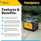 Fieldpiece Mr45 1hp 120 Vac 60hz 12a 2 Ports Twin Cylinder Recovery Machine A2l