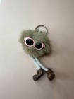 Cute Brown Monster Pom Pom With Legs Fluffy Keychain Key Chain Ring Bag Charm