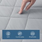 Waterproof Quilted Mattress Pad For Baby Crib  Size 30 Inches    75 Inches