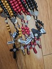 12 X Wholesale Saint Benedict Wooden Rosary Prayer Beads Men Jerusalem  Memorial