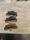 Antique Lot Of 4  Shirley President Suspended Clip   Clasp Buckle Part