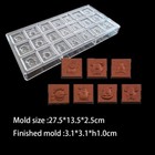 Snowman Small Tree Christmas Polycarbonate Chocolate Mold Chocolate Mould