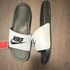 Nike Benassi Jdi Men   s Slide Sandals Black white Us 10 Uk 9 Eu 44 343880-100