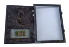 Vintage Bronze Post Office Mailbox Glass Door W  Eagle   Combination Lock  462