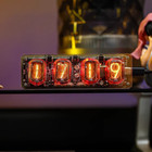 Cyberpunk Soviet In12 Nixie Tube Clock Retro Original Design Desk Alarm Gift
