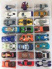 Vintage Hot Wheels Cars In Clear Carry Flip Case Lot Of 48 Cars - 1 64 Scale