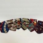 Lot Of 6 Vintage Food Themed Tabasco Novelty Louisiana Flair 100  Silk Usa Made