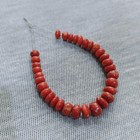 Vintage Natural Italian Red Mediterranean Coral Beads Jewelry Making