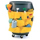 Lot Of 5 Rubbermaid Commercial 2642 Yellow Brute Caddy Bag 20x20 5  Brand New