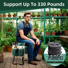 Foldable Garden Kneeler Heavy Duty Kneeling Bench Cushion Seat Pad W  Tool Pouch
