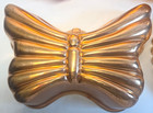 Set Of 4 Copper Aluminum Jello Molds Lot Tone Wall Decor Hooks Butterfly Shell