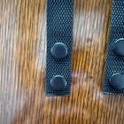 4 Pack Black Tactical Belt Keepers Dual Snap Closure Law Enforcement Police Duty