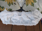 Build-a-bear White Faux Fur Shimmer Bolero Jacket Teddy Bear Clothes