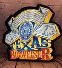 Vintage Budweiser Beer Texas Lighted Sign 3d Large Anheuser Busch