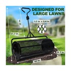 Compost Spreader 44 Inch Push tow Peat Moss Spreader With Installation Suppor   